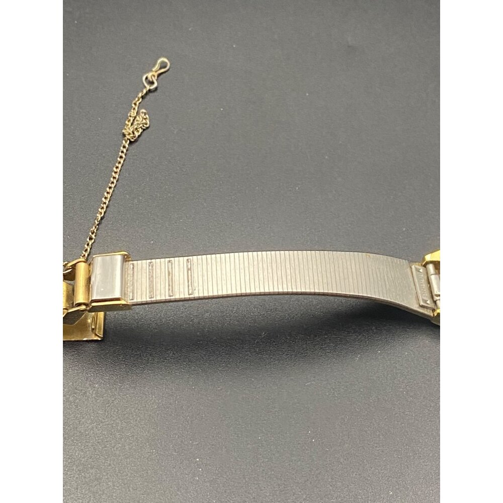 Vintage Pulsar Watch V231-0130 Womens Gold Tone Quartz 1980s New Battery Works - Picture 10 of 13